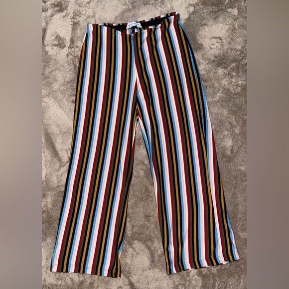 URBAN OUTFITTERS Ant Striped Knit Cropped Pant in Multi Colors Size Small - Picture 5 of 5